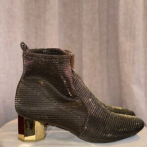 Katy Perry, Diana Disco Gold Metallic Ankle Boots